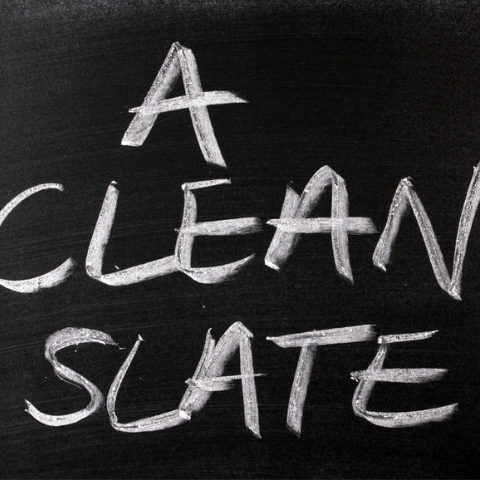 Wiping the slate clean
