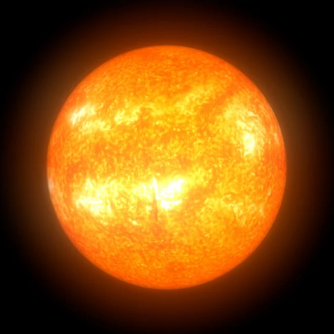 The sun is Red