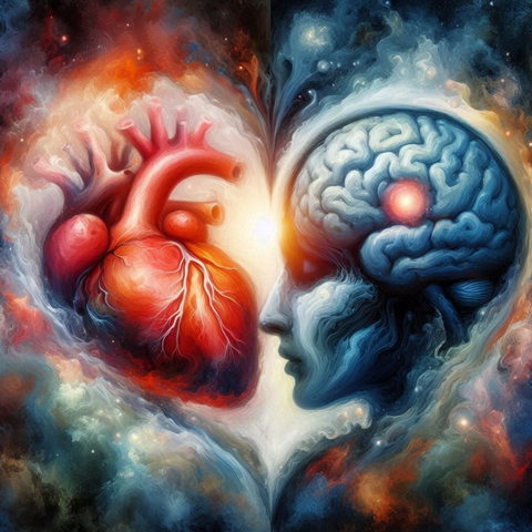 It's between the Brain and the Heart