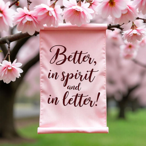 Better, in spirit and in letter!
