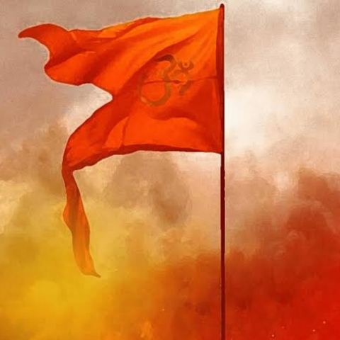 These Days Saffron Flags are Served as an Example