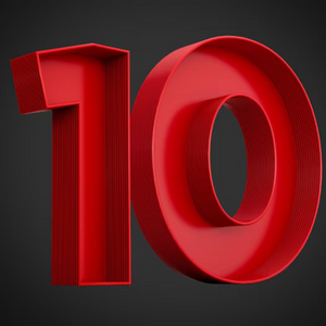 Ten Dipped In Red