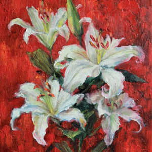 Amidst the lily field