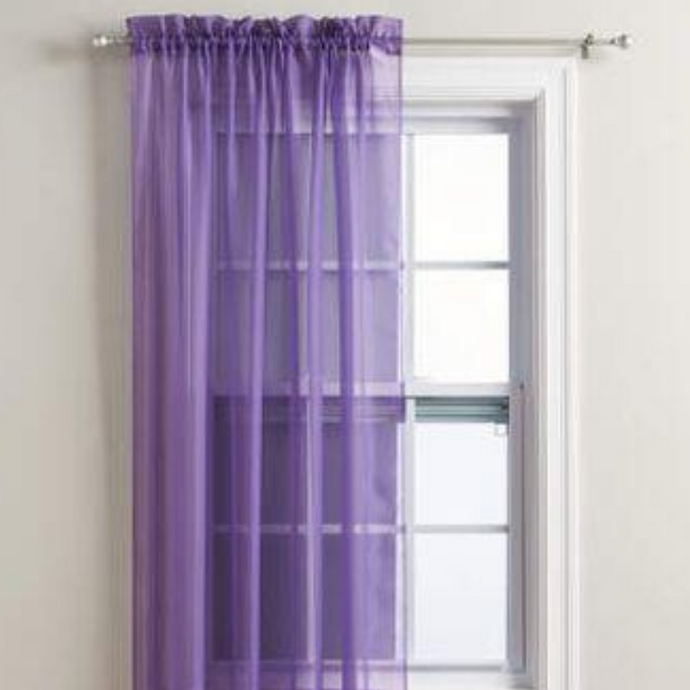 The Purple Curtained Window