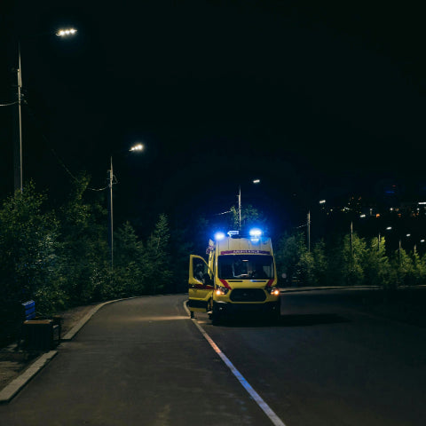 A Man Lay Dying On The Road