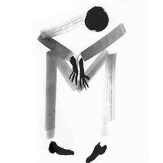 A man covered in Grey Dust